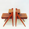 Midcentury Mahogany night table pair by Yngve Ekström Sweden 1950s