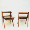 Midcentury Mahogany night table pair by Yngve Ekström Sweden 1950s