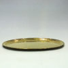 Oval Swedish brass plate or tray from the 1940s