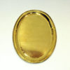 Oval Swedish brass plate or tray from the 1940s