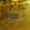 Oval Swedish brass plate or tray from the 1940s