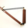 Lovely Norwegian Teak wall lamp with white shade by T. Røste & Co Norway 1950s