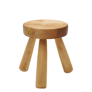 Scandinavian birch stool by Ingvar Hildingsson, 1970s
