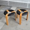 Set of 2 stackable stools by Rud Thygesen & Johnny Sørensen, 1970s