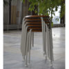 Set of 6 Scandinavian stackable stools, 1950s