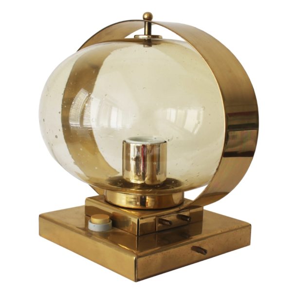 1970's Brass Wall Light by Jaroslav Bejvl for Kamenicky Senov Factory, Czechoslovakia