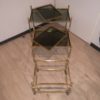 Neoclassic Gilded metal nesting tables of House Baguès France, 1960s