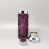 1960s Gorgeous Purple Bohemian Cut Glass Cocktail Shaker. Made in Italy