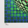 1970s Original Gorgeous Victor Vasarely Op Art Limited Edition Lithograph 1970s Original Gorgeous Victor Vasarely Op Art Limited Edition Lithograph