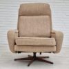 1970s, Danish design, swivel armchair, footstool, wool, original condition 1970s, Danish design, swivel armchair, footstool, wool, original condition