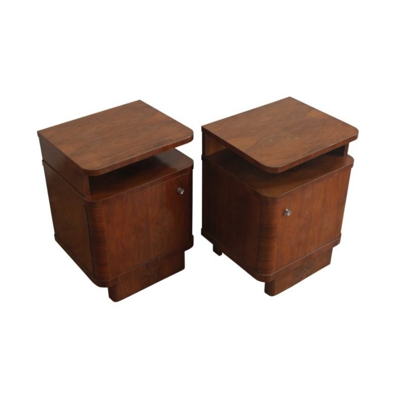 Pair of 1930’s Art Deco Bedside Tables