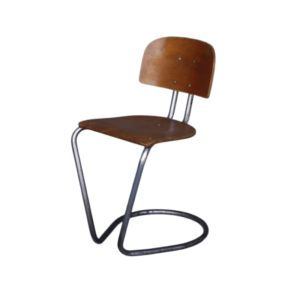Modernist Tubular Desk Chair by Theo de Wit for EMS Overschie, 1930s