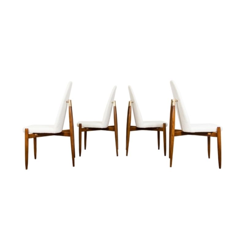 Set of 4 vintage chairs by Miroslav Navratil, Czechoslovakia 1950s