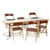 Table and 6 chairs set - Marc Held - Edition Bessière - 1983