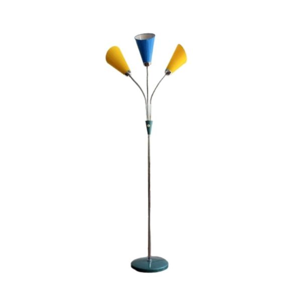 Vintage Czechoslovak "Goosenecks" Floor Lamp by Lidokov, 1960s