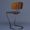 Modernist Tubular Desk Chair by Theo de Wit for EMS Overschie, 1930s