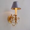 Sciolari sconces wall lights, a pair, gilt brass & crystals, 1960`s ca, Italian, rewired Sciolari sconces wall lights, a pair, gilt brass & crystals, 1960`s ca, Italian, rewired