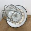 Industrial Black Enamel Factory Hanging Lamp, 1960s, 14x