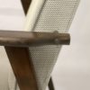 Pair of armchairs Henryk Lis 300-190 1970s reupholstered gray textured fabric.