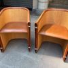Pair of Lario model club armchairs - Giuseppe Viganò