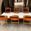Table and 6 chairs set - Marc Held - Edition Bessière - 1983