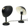 Black and classic Swedish pair of metal table lamps 1950s Black and classic Swedish pair of metal table lamps 1950s