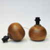 Brown Bruno Karlsson Ceramic table lamp pair for Ego Stengods, Sweden 1970s Brown Bruno Karlsson Ceramic table lamp pair for Ego Stengods, Sweden 1970s