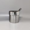 1970s Gorgeous Cocktail Shaker in Gold 24K and Stainless Steel With Ice Bucket by Piazza. Made in Italy