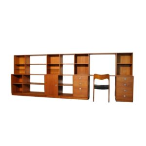 Modular teak wall system “Cresco” by Finn Juhl for France & Son (Cado), denmark 1960s