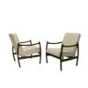 Pair of Scandinavian turned and bentwood armchairs type B-8410 1968.