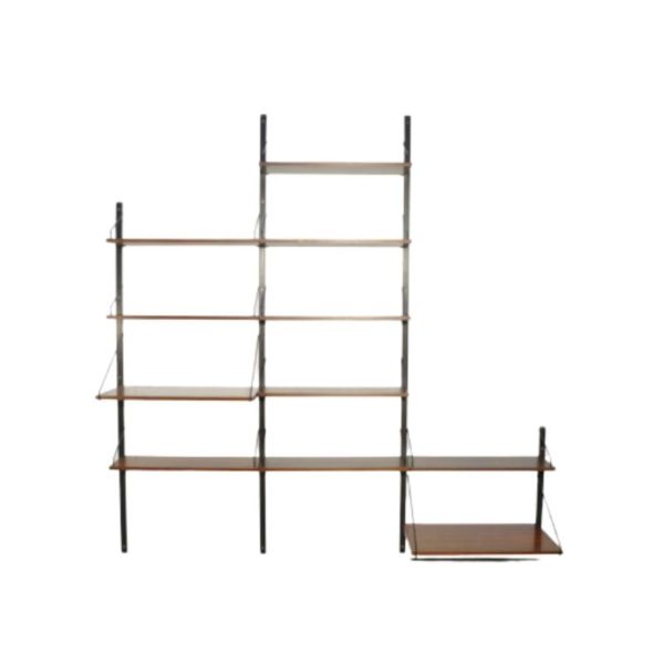 Mid century Royal System wall unit / shelving system designed by Poul Cadovius, Danish 1960s