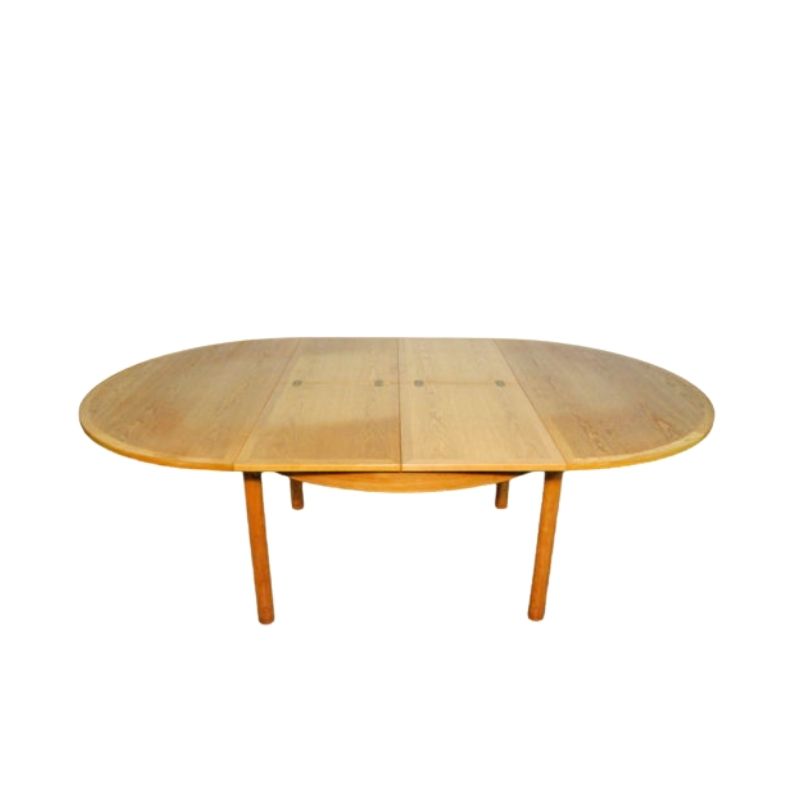 Vintage extendable oak dining table, model 140 Øresund series, by Borge Mogensen for Karl Andersson & Söner, 1960s
