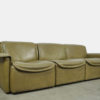 Original buffalo leather 3-seater sofa, model DS-12 by De Sede, 1970s Switzerland