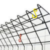 String coat rack by Karl Fichtel and produced by Drahtwerke Erlau A.G. Aalen, Germany 50s