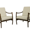 Pair of Scandinavian turned and bentwood armchairs type B-8410 1968.