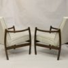 Pair of Scandinavian turned and bentwood armchairs type B-8410 1968.