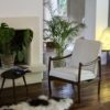 Pair of Scandinavian turned and bentwood armchairs type B-8410 1968.