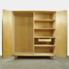 Vintage wardrobe KB04, Birch/Combex series, by Cees Braakman for Pastoe, 1950s Vintage wardrobe KB04, Birch/Combex series, by Cees Braakman for Pastoe, 1950s