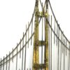 Curtis Jere Golden Gate Bridge Brutalist Wall Art. 1970s