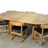Vintage extendable oak dining table, model 140 Øresund series, by Borge Mogensen for Karl Andersson & Söner, 1960s Vintage extendable oak dining table, model 140 Øresund series, by Borge Mogensen for Karl Andersson & Söner, 1960s