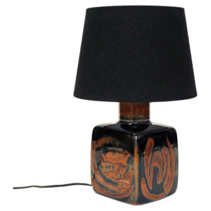 Swedish tablelamp Sultan of glazed ceramic by Carl Harry Stålhane for Rörstrand 1960s