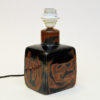 Swedish tablelamp Sultan of glazed ceramic by Carl Harry Stålhane for Rörstrand 1960s