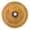 1960's Mid Century Rattan Ceiling Lamp