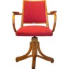 1950's Bentwood Swivel Armchair by Ligna Prague
