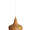 1960's Mid Century Rattan Ceiling Lamp