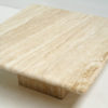 Sand coloured travertin marble coffee table, 1970s.
