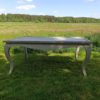 Table on bent legs in a rustic style. Table on bent legs in a rustic style.