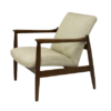 GFM-142 armchair by Edmund Homa 1960s beige fabric.