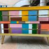 Pair of colored bedside tables - Northern Italy
