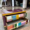 Pair of colored bedside tables - Northern Italy